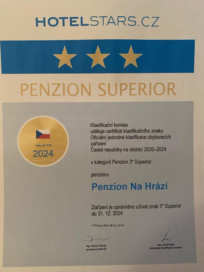 Penzion Na Hrazi ปอดเยบราดิ ภายนอก รูปภาพ